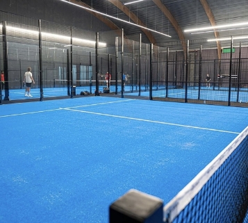 The size of the indoor padel court Size desig